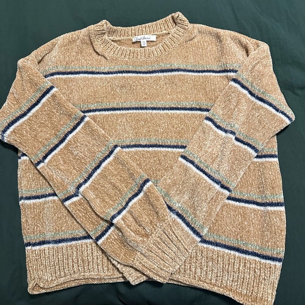 Tan striped sweater